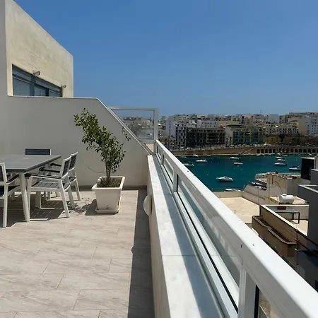 Modern Penthouse With Terraces In Marsascala Apartment *